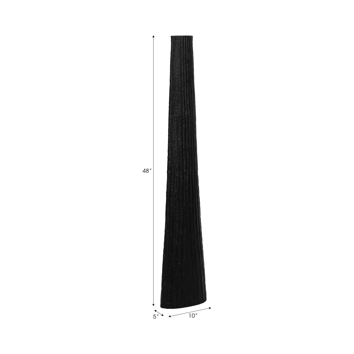 Kasea Decorative Floor Vase for Home Decor - Modern Tall Vase with Textured Finish - Sculptural Vases for Living Room - Statement Flower Vase for Corner Spaces