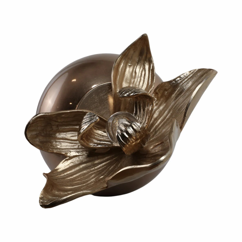 Small Oversized Vase With Metal Flower Toppr