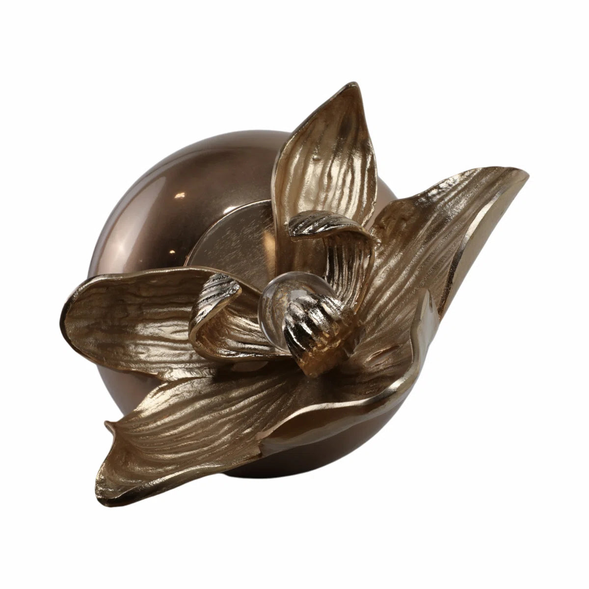 Small Oversized Vase With Metal Flower Toppr
